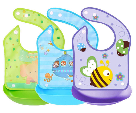 Washable Bib - With Detachable Tray - For 9-24 Months