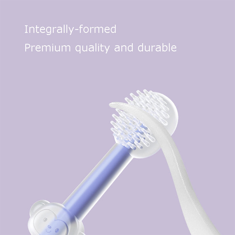 Toothbrush 3 Pc Set Made Up of 100% Soft Silicone (Newborn to Toddler)