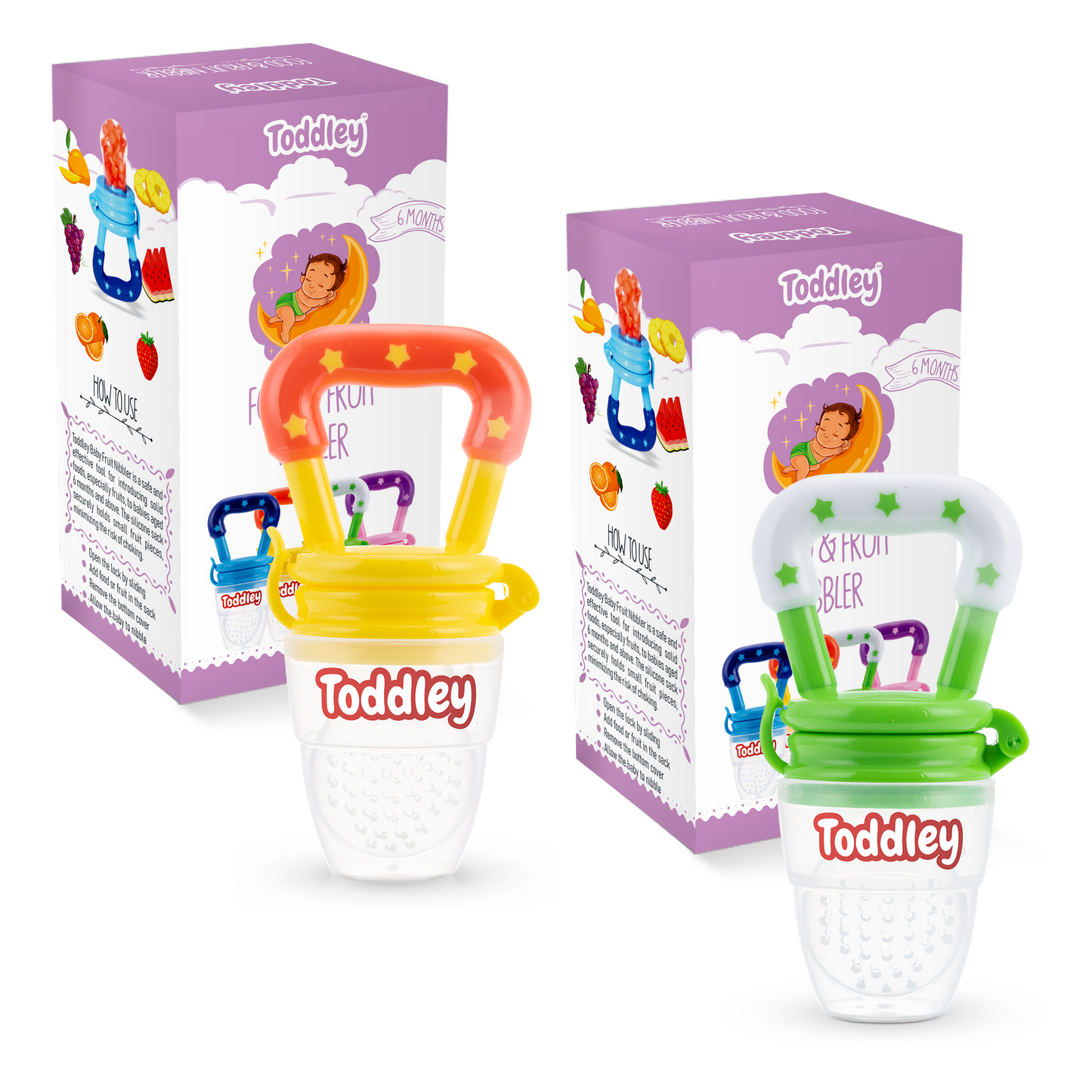 Fruit Nibbler - Pack of 2 - Multicolor - For 6+ Months