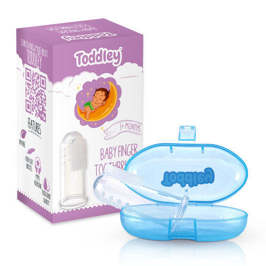 100% Silicone Finger Brush With Super Soft Bristles - For 3+ Months