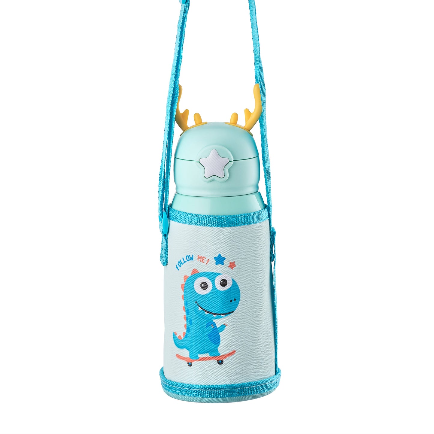 304 Stainless Steel Sipper Bottle with Straw, Cup & Lid