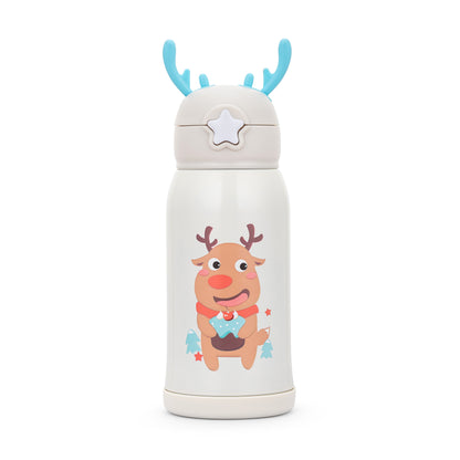 304 Stainless Steel Sipper Bottle with Straw, Cup & Lid