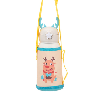 304 Stainless Steel Sipper Bottle with Straw, Cup & Lid